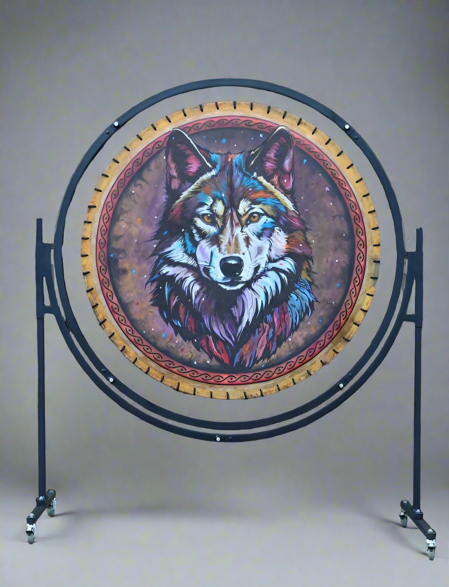 Mystic Wolf 42" Shamanic Drum