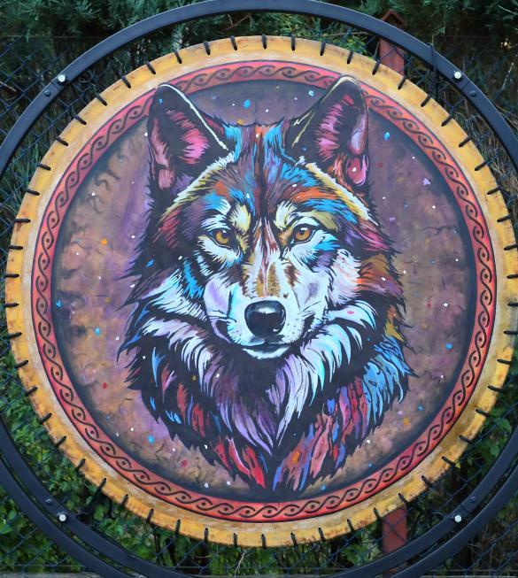 Mystic Wolf 42" Shamanic Drum